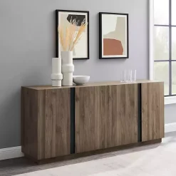 Online Kirklands Home Gray Brown Modern 2-Door Sideboard