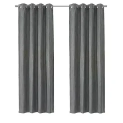 Sale Kirklands Home Bryson Textured Curtain Panel, 95 in. Gray