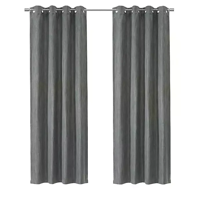 Sale Kirklands Home Bryson Textured Curtain Panel, 95 in. Gray