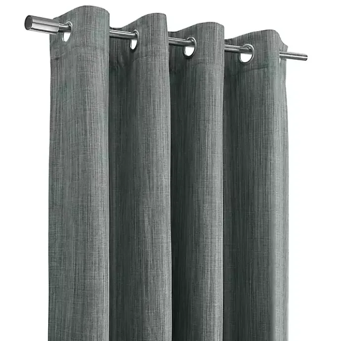 Sale Kirklands Home Bryson Textured Curtain Panel, 95 in. Gray