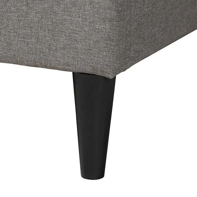 Hot Kirklands Home Button Tufted Headboard Full Platform Bed Gray