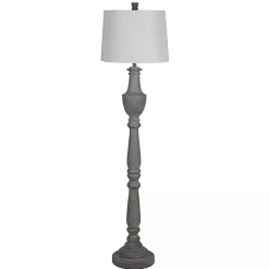 Online Kirklands Home Carved Urn Floor Lamp Gray