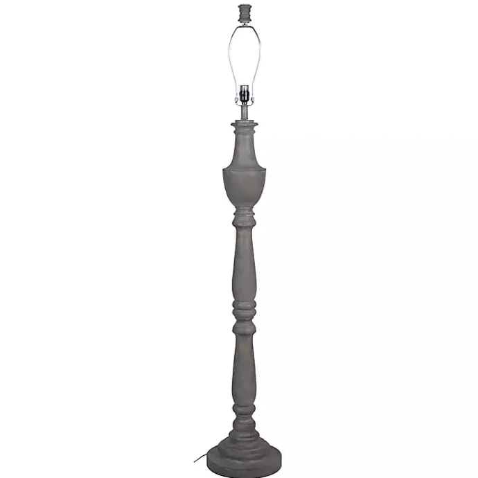 Online Kirklands Home Carved Urn Floor Lamp Gray