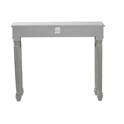 Sale Kirklands Home Carved Wood Console Table Gray