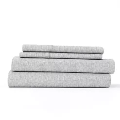 Kirklands Home Chambray 4-pc. California King Sheet Set Gray