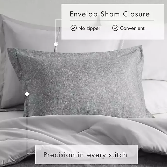 Hot Kirklands Home Chambray 3-pc. Full/Queen Comforter Set Gray