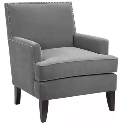 Sale Kirklands Home Charlie Track Arm Club Accent Chair Gray