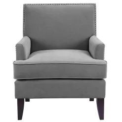 Sale Kirklands Home Charlie Track Arm Club Accent Chair Gray