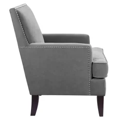 Sale Kirklands Home Charlie Track Arm Club Accent Chair Gray