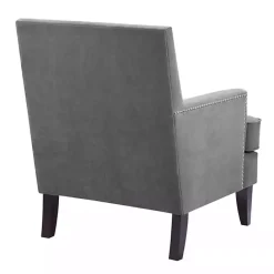 Sale Kirklands Home Charlie Track Arm Club Accent Chair Gray