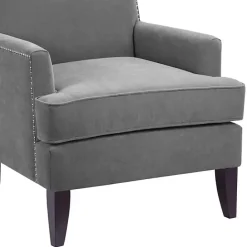 Sale Kirklands Home Charlie Track Arm Club Accent Chair Gray
