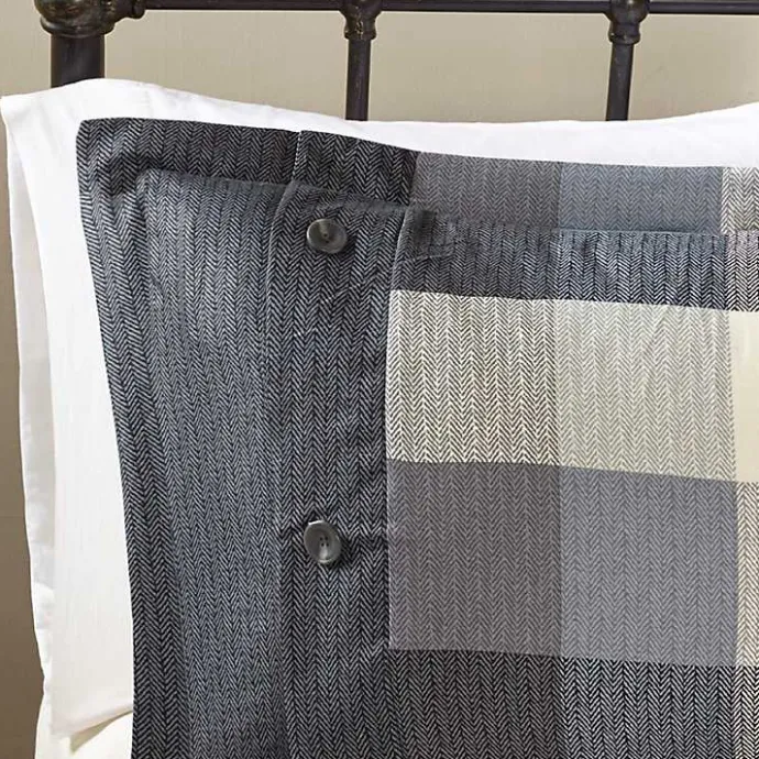 Kirklands Home Gray Check California King 7-pc. Comforter Set