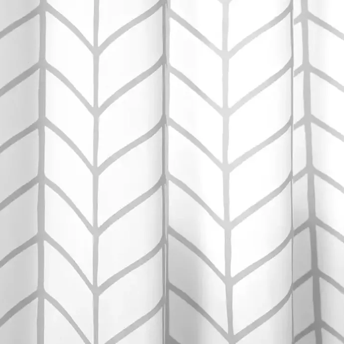 Clearance Kirklands Home Chevron 2-pc. Curtain Panel Set, 84 in. Gray