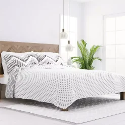 Online Kirklands Home Gray Chevron Reversible 3-pc. King Quilt Set