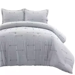 Clearance Kirklands Home Clip Jacquard 3-pc. Full/Queen Comforter Set Gray