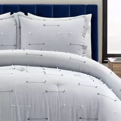 Discount Kirklands Home Clip Jacquard 3-pc. King Comforter Set Gray