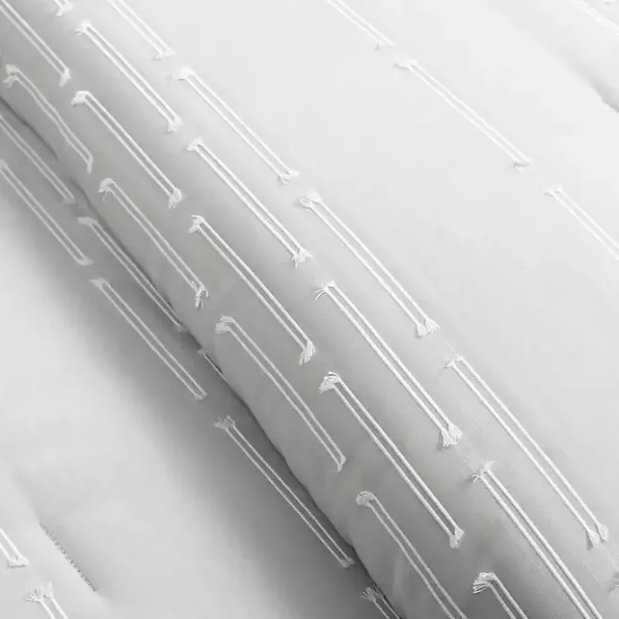 Best Kirklands Home Clipped Stripe 3-pc. Cali King Comforter Set Gray