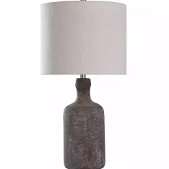 Sale Kirklands Home Gray Concrete Jug Table Lamp Ivory