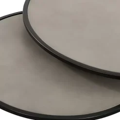 New Kirklands Home Concrete Nesting Accent Tables, Set of 2 Gray