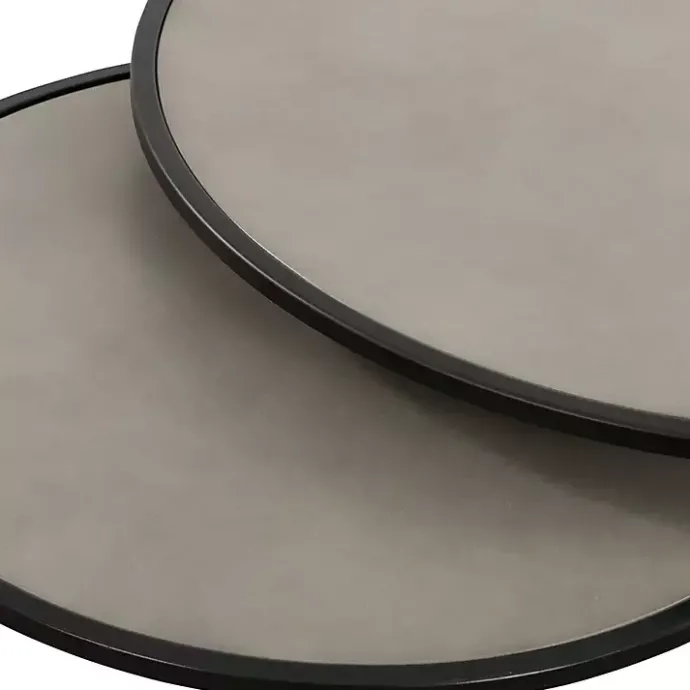 New Kirklands Home Concrete Nesting Accent Tables, Set of 2 Gray