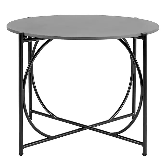 Best Kirklands Home Gray Concrete Top Outdoor Bistro Table