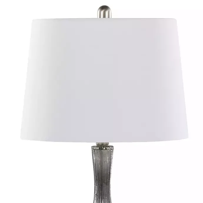 Discount Kirklands Home Crackle Glass Teardrop Table Lamps, Set of 2 Gray