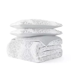 Outlet Kirklands Home Gray Damask Reversible 2-pc. Twin Quilt Set