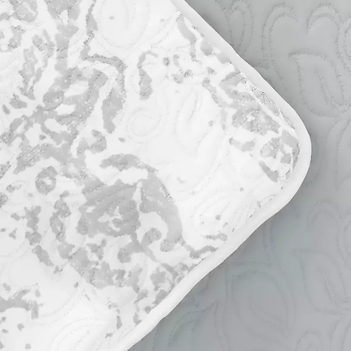 Outlet Kirklands Home Gray Damask Reversible 2-pc. Twin Quilt Set