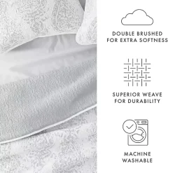 Outlet Kirklands Home Gray Damask Reversible 2-pc. Twin Quilt Set