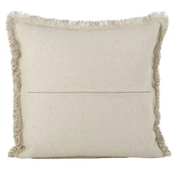 Sale Kirklands Home Diamond Fringe Pillow Gray