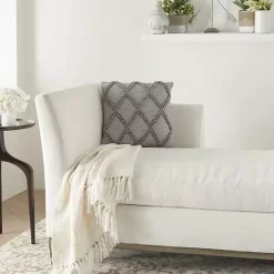 Sale Kirklands Home Diamond Lattice Throw Pillow Gray