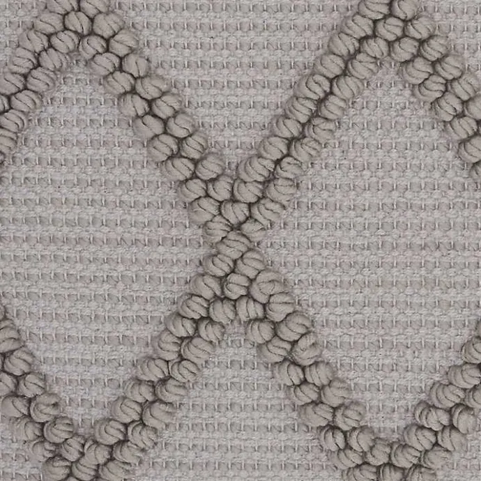 Sale Kirklands Home Diamond Lattice Throw Pillow Gray