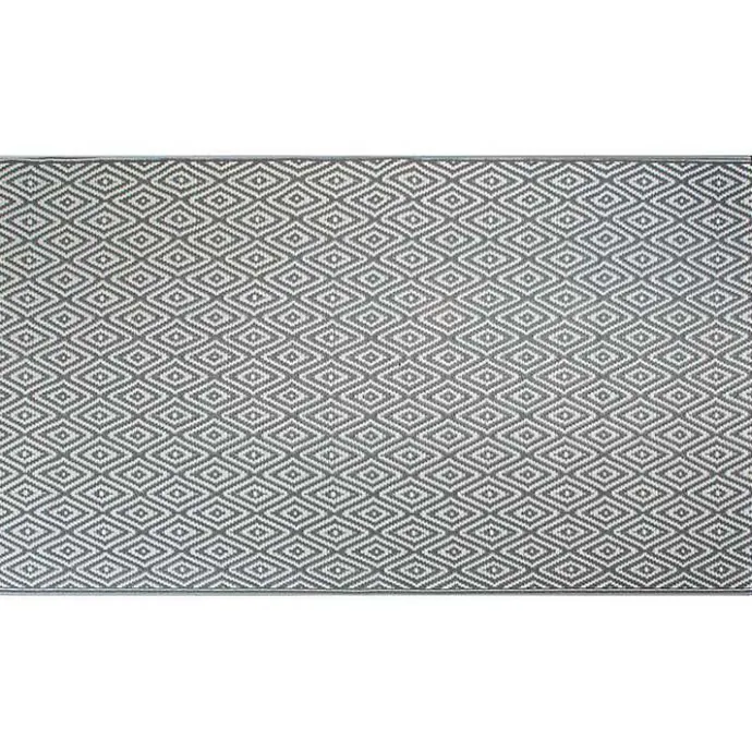 Sale Kirklands Home Diamond Outdoor/Indoor Area Rug, 4x6 Gray