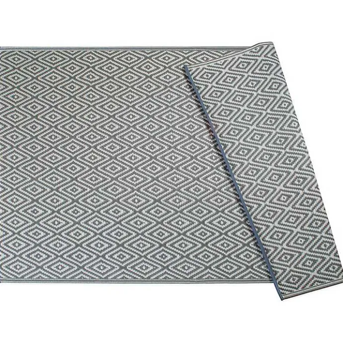 Sale Kirklands Home Diamond Outdoor/Indoor Area Rug, 4x6 Gray