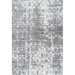 Sale Kirklands Home Gray Distressed Power Loomed Area Rug, 10x14