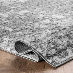 Sale Kirklands Home Gray Distressed Power Loomed Area Rug, 10x14