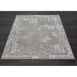 Best Kirklands Home Distressed Washable Area Rug, 5x7 Gray