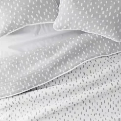 New Kirklands Home Gray Dotted Reversible 2-pc. Twin Quilt Set