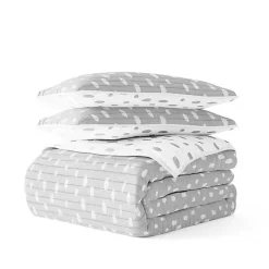 Online Kirklands Home Gray Dotted Reversible 3-pc. King Quilt Set