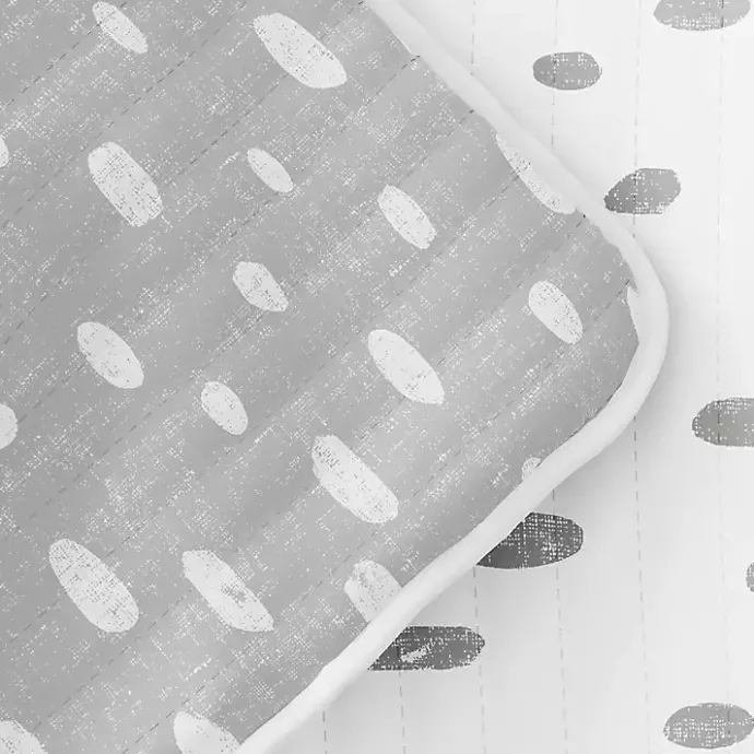 Online Kirklands Home Gray Dotted Reversible 3-pc. King Quilt Set