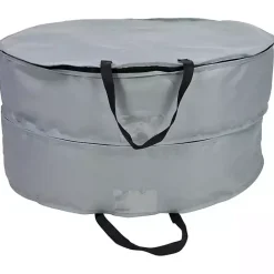 Sale Kirklands Home Double Wreath Storage Bag Gray