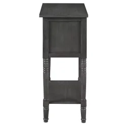 Discount Kirklands Home 3-Drawer Turned Legs Accent Table Gray