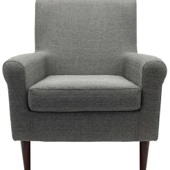 New Kirklands Home Ellen Rolled Arms Accent Chair Gray