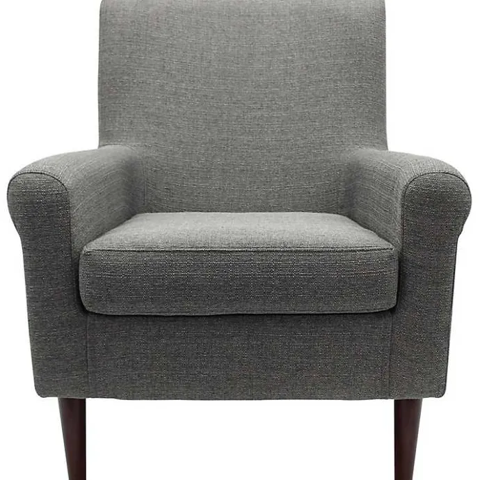 New Kirklands Home Ellen Rolled Arms Accent Chair Gray