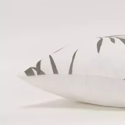 Best Kirklands Home Gray Embroidered Botanical Throw Pillow