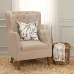 Best Kirklands Home Gray Embroidered Botanical Throw Pillow