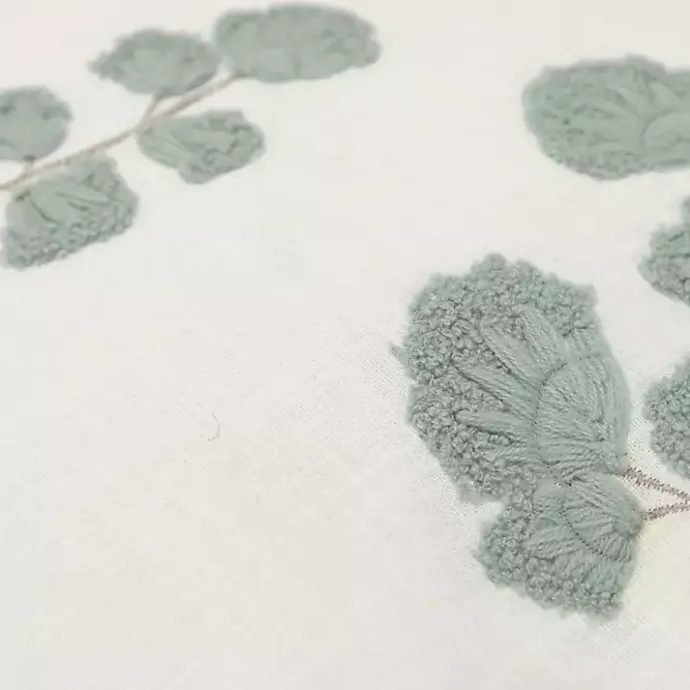 Best Kirklands Home Gray Embroidered Floral Throw Pillow