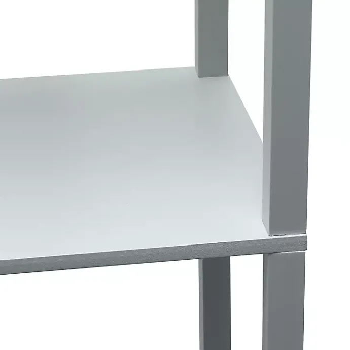 Hot Kirklands Home Etagere Shelf Charging Floor Lamp Gray