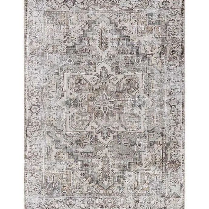 Best Kirklands Home Faded Embrace Washable Area Rug, 7x10 Gray