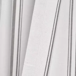 Sale Kirklands Home Gray Farmhouse Stripe Curtain Panels, Set of 2